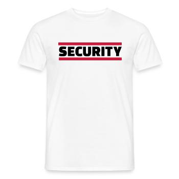 Security - T-shirt homme - blanc - Devant - AI Model Male 178 dark (178cm)