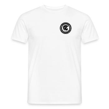 Reggae, Roots & Ska graphic - Vêtements Trojan - T-shirt homme - blanc - Devant - AI Model Male 178 dark (178cm)