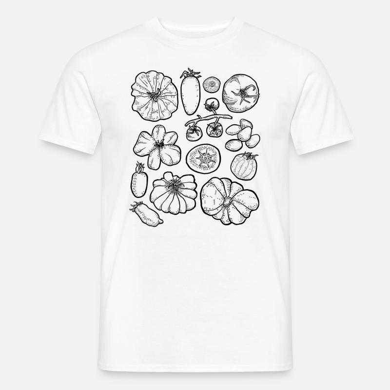 Tomater - T-shirt herr - vit