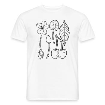 Cherries - Men's T-Shirt - white - Front - AI Model Male 178 dark (178cm)