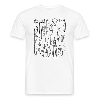 Goldsmith Tool - Men's T-Shirt - white - Front - AI Model Male 178 dark (178cm)
