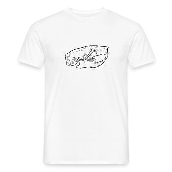 Rat skull skull skull of a rat - Men's T-Shirt - white - Front - AI Model Male 178 dark (178cm)