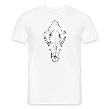 Horse Skull Horse Skull - Men's T-Shirt - white - Front - AI Model Male 178 dark (178cm)