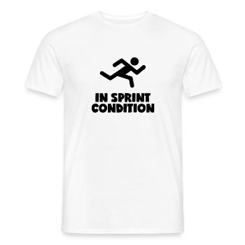 In Sprint Condition - Männer T-Shirt - Weiß - Vorne - AI Model Male 178 dark (178cm)