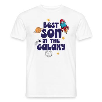 Best Son in the Galaxy - Men's T-Shirt - white - Front - AI Model Male 178 dark (178cm)