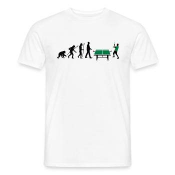 evolution_table_tennis_072012_a_2c - T-shirt homme - blanc - Devant - AI Model Male 178 dark (178cm)