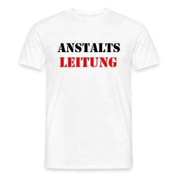 Anstaltsleitung - Männer T-Shirt - Weiß - Vorne - AI Model Male 178 dark (178cm)