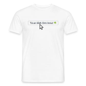 Tá an tÁdh Orm Inniu! ☘️ - Männer T-Shirt - Weiß - Vorne - AI Model Male 178 dark (178cm)