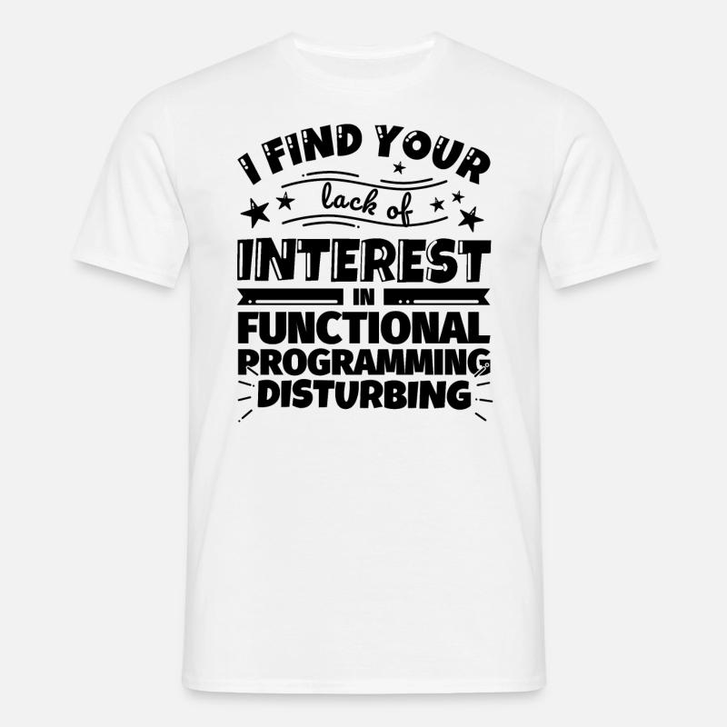 Functional programming fun gift - Men's T-Shirt - white