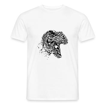 T-Rex - Men's T-Shirt - white - Front - AI Model Male 178 dark (178cm)