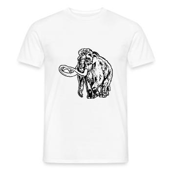 Mammouth - T-shirt homme - blanc - Devant - AI Model Male 178 dark (178cm)