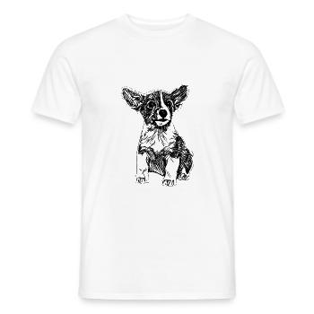Jack Russell - Männer T-Shirt - Weiß - Vorne - AI Model Male 178 dark (178cm)