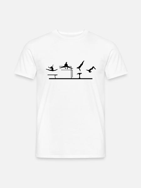 Gymnastics, Gymnast - Men's T-Shirt - white