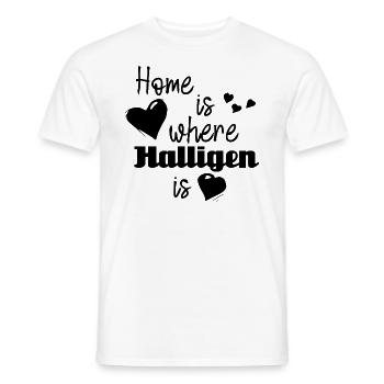 Zuhause in Halligen - Home is where Halligen is - Männer T-Shirt - Weiß - Vorne - AI Model Male 178 dark (178cm)