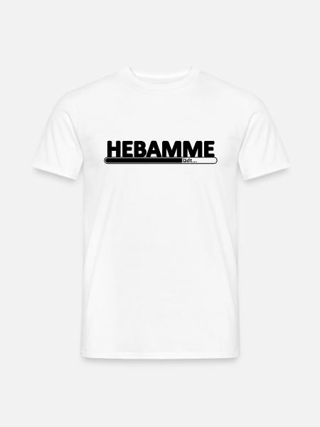 Hebamme // Mutter Begleitung // Geburtshilfe - Männer T-Shirt - Weiß