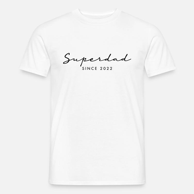 Superdad Papa Vater 2022 - Männer T-Shirt - Weiß