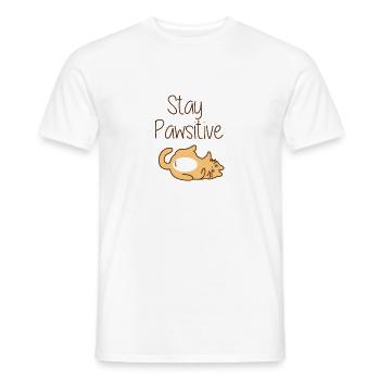 Katze Kaetzchen Mieze Suess Lustig Cat 1 - Männer T-Shirt - Weiß - Vorne - AI Model Male 178 dark (178cm)