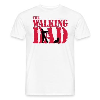 WALKING DAD - T-shirt homme - blanc - Devant - AI Model Male 178 dark (178cm)
