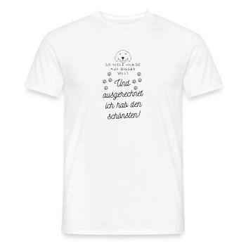 Schönster Hund - Männer T-Shirt - Weiß - Vorne - AI Model Male 178 dark (178cm)