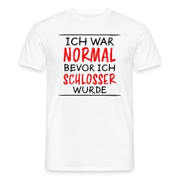 Schlosser Lustiger Spruch Beruf Schloss Geschenk - Männer T-Shirt - Weiß - Vorne - AI Model Male 178 dark (178cm)