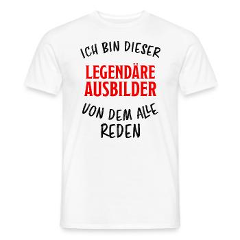 Ausbilder Lustiger Spruch Beruf Kollegen Geschenk - Männer T-Shirt - Weiß - Vorne - AI Model Male 178 dark (178cm)