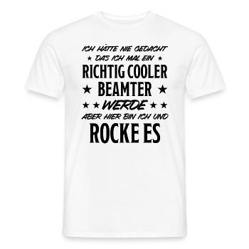 Beamter Lustiger Spruch Verbeamtung Büro Geschenk - Männer T-Shirt - Weiß - Vorne - AI Model Male 178 dark (178cm)