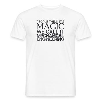 « Ingénieur en mécanique Magic | Génie mécanique » - T-shirt homme - blanc - Devant - AI Model Male 178 dark (178cm)