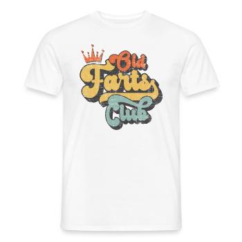 Lustige Alte Knacker Geschenk Old Farts Club - Männer T-Shirt - Weiß - Vorne - AI Model Male 178 dark (178cm)