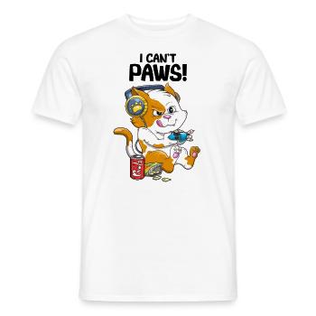 Funny Cat Gaming Kinder Jungen Gamer Videospiele & - Männer T-Shirt - Weiß - Vorne - AI Model Male 178 dark (178cm)