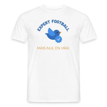 Football humour idee cadeau - T-shirt homme - blanc - Devant - AI Model Male 178 dark (178cm)