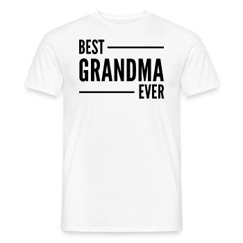 BESTE OMA ALLER ZEITEN. OMA GESCHENK. - Männer T-Shirt - Weiß - Vorne - AI Model Male 178 dark (178cm)