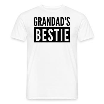 GRANDAD'S BESTIE - Men's T-Shirt - white - Front - AI Model Male 178 dark (178cm)