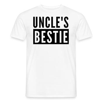 UNCLE'S BESTIE - Men's T-Shirt - white - Front - AI Model Male 178 dark (178cm)