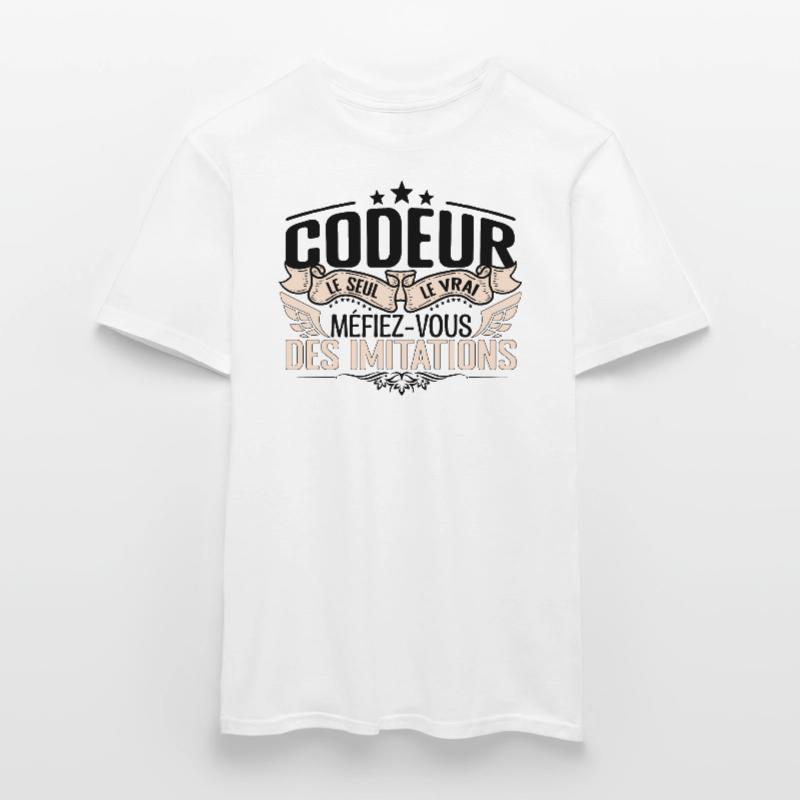 Codeur cadeau Codeur le vrai Codeur T-shirt homme