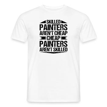 Maler und Lackierer Malerin Lackiererin Painter - Männer T-Shirt - Weiß - Vorne - AI Model Male 178 dark (178cm)