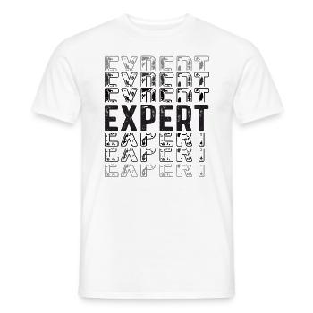 Meilleur expert The Man The Legend - T-shirt homme - blanc - Devant - AI Model Male 178 dark (178cm)