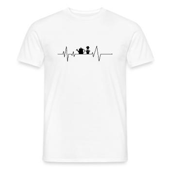 Gärtner Gartenfreunde Herzklopfende Garten - Männer T-Shirt - Weiß - Vorne - AI Model Male 178 dark (178cm)