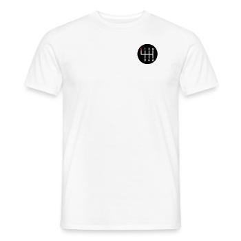 Stick Shift Car Manual Shift Speed Manual - Men's T-Shirt - white - Front - AI Model Male 178 dark (178cm)