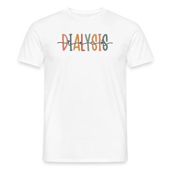 Dialysis Tech Funny Dialysis Technician Dialysis - Men's T-Shirt - white - Front - AI Model Male 178 dark (178cm)