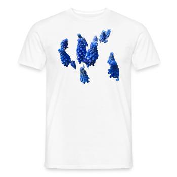 Fleurs,Fleur,Printemps,Fleurs,Jacinthes - T-shirt homme - blanc - Devant - AI Model Male 178 dark (178cm)