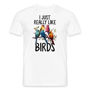 Observation des oiseaux Amoureux des oiseaux Drôle Oiseaux - T-shirt homme - blanc - Devant - AI Model Male 178 dark (178cm)