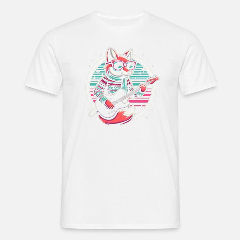 Fuchs E-Gitarre - Männer T-Shirt - undefined