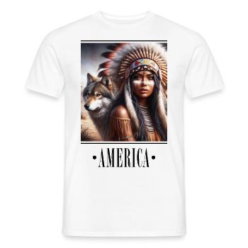 Culture Club - America 6 - Männer T-Shirt - Weiß - Vorne - AI Model Male 178 dark (178cm)