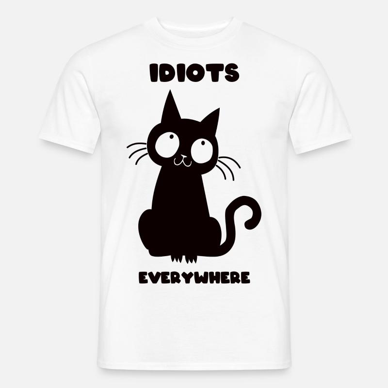 Idiots - Mænd T-shirt - hvid