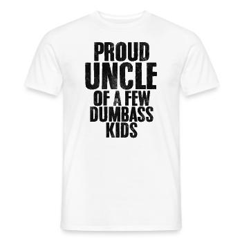 Oncle fier de quelques enfants stupides Oncle drôle - T-shirt homme - blanc - Devant - AI Model Male 178 dark (178cm)