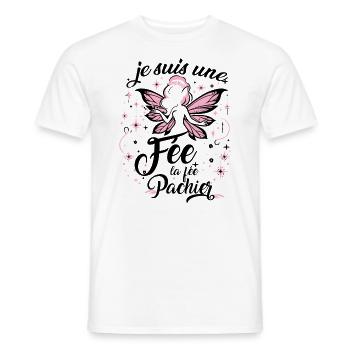 Je Suis Une Fée La Fée Pachier - T-shirt homme - blanc - Devant - AI Model Male 178 dark (178cm)