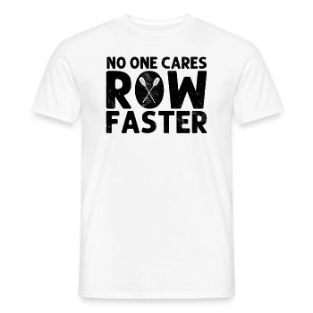 Personne ne s’en soucie Drôle de baron, barreur, manœuvrier, aviron - T-shirt homme - blanc - Devant - AI Model Male 178 dark (178cm)