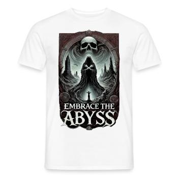 Embrace The Abyss Print - Men's T-Shirt - white - Front - AI Model Male 178 dark (178cm)