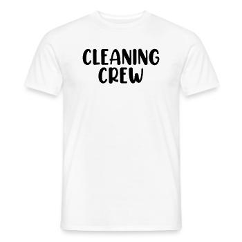 Équipe de nettoyage Entretien ménager Nettoyants drôles - T-shirt homme - blanc - Devant - AI Model Male 178 dark (178cm)