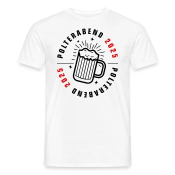 Polterabend 2025 - Männer T-Shirt - Weiß - Vorne - AI Model Male 178 dark (178cm)